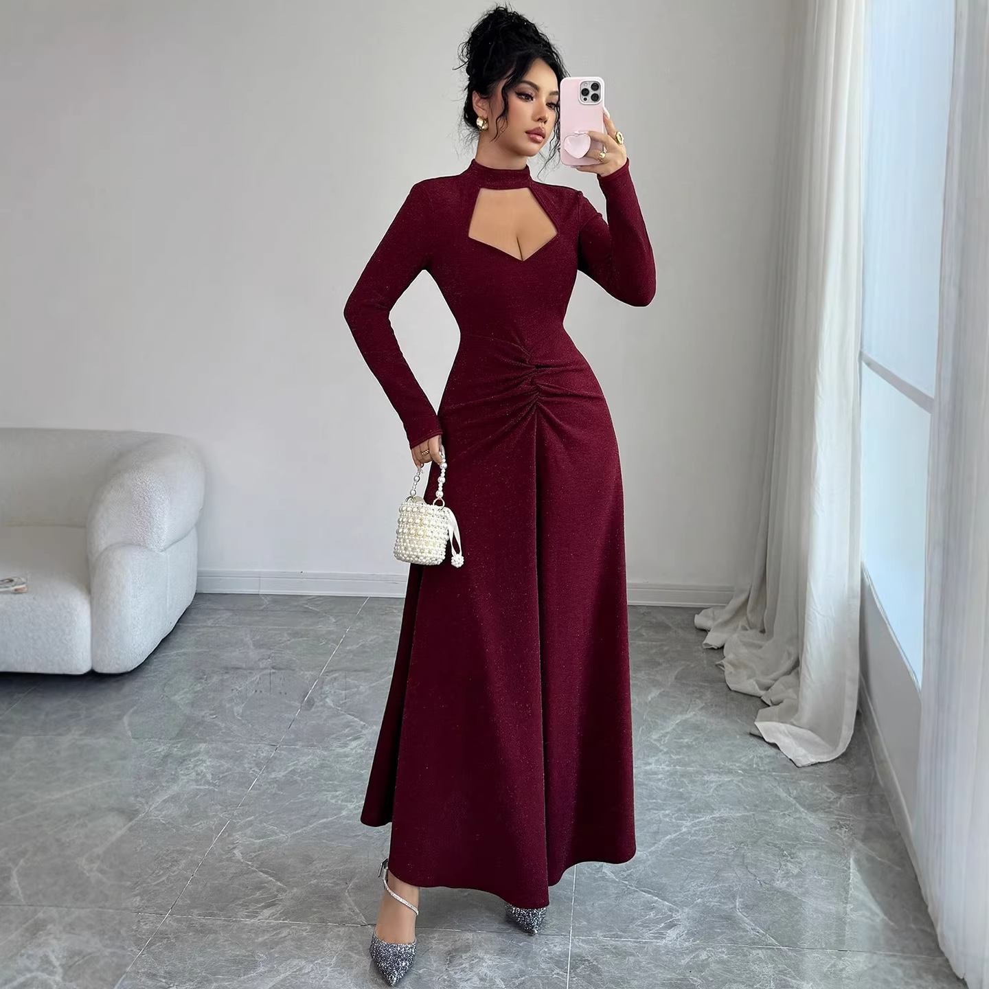 20256 Spring Sexy Fitted Midi  - огляд і ціна Midi Dress