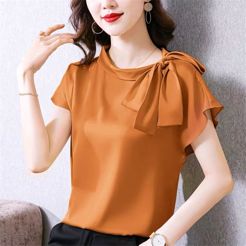 Office lady Ice silk Shirts Wo - огляд і ціна Silk Blouse