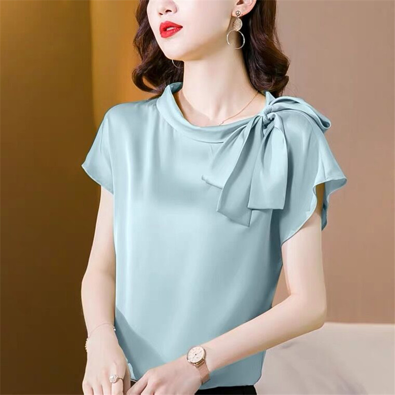 Office lady Ice silk Shirts Wo - огляд і ціна Silk Blouse