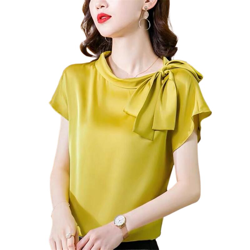 Office lady Ice silk Shirts Wo - огляд і ціна Silk Blouse