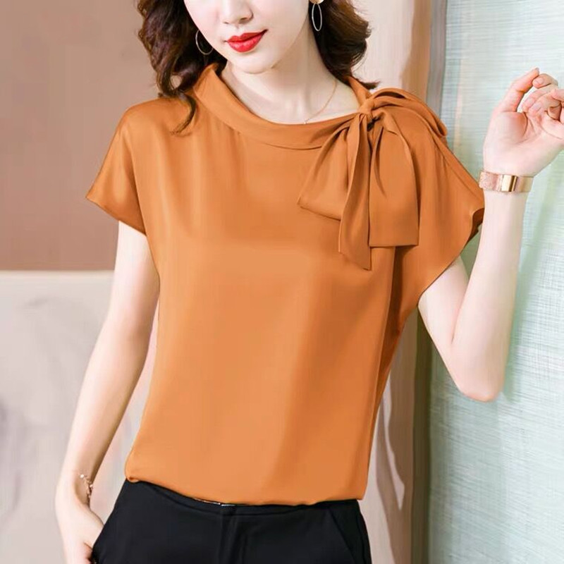 Office lady Ice silk Shirts Wo - огляд і ціна Silk Blouse