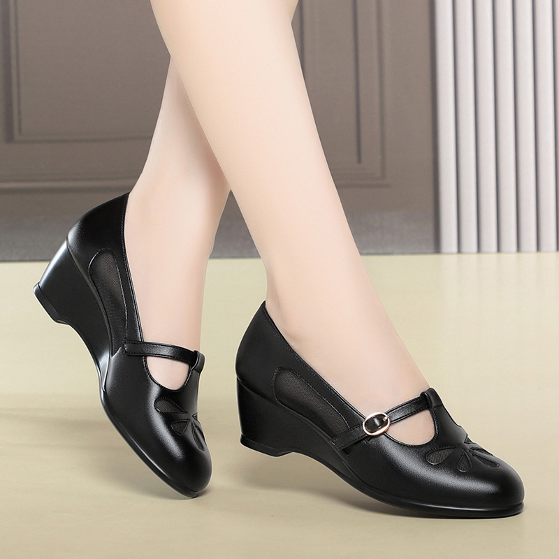 Middle Aged Women Summer Mesh  - огляд і ціна Womens Heels