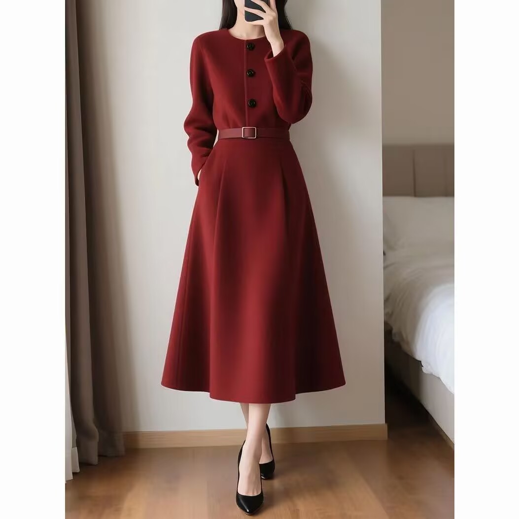 Red Retro High-end Feeling Wai - огляд і ціна Women'S Red Formal Wear