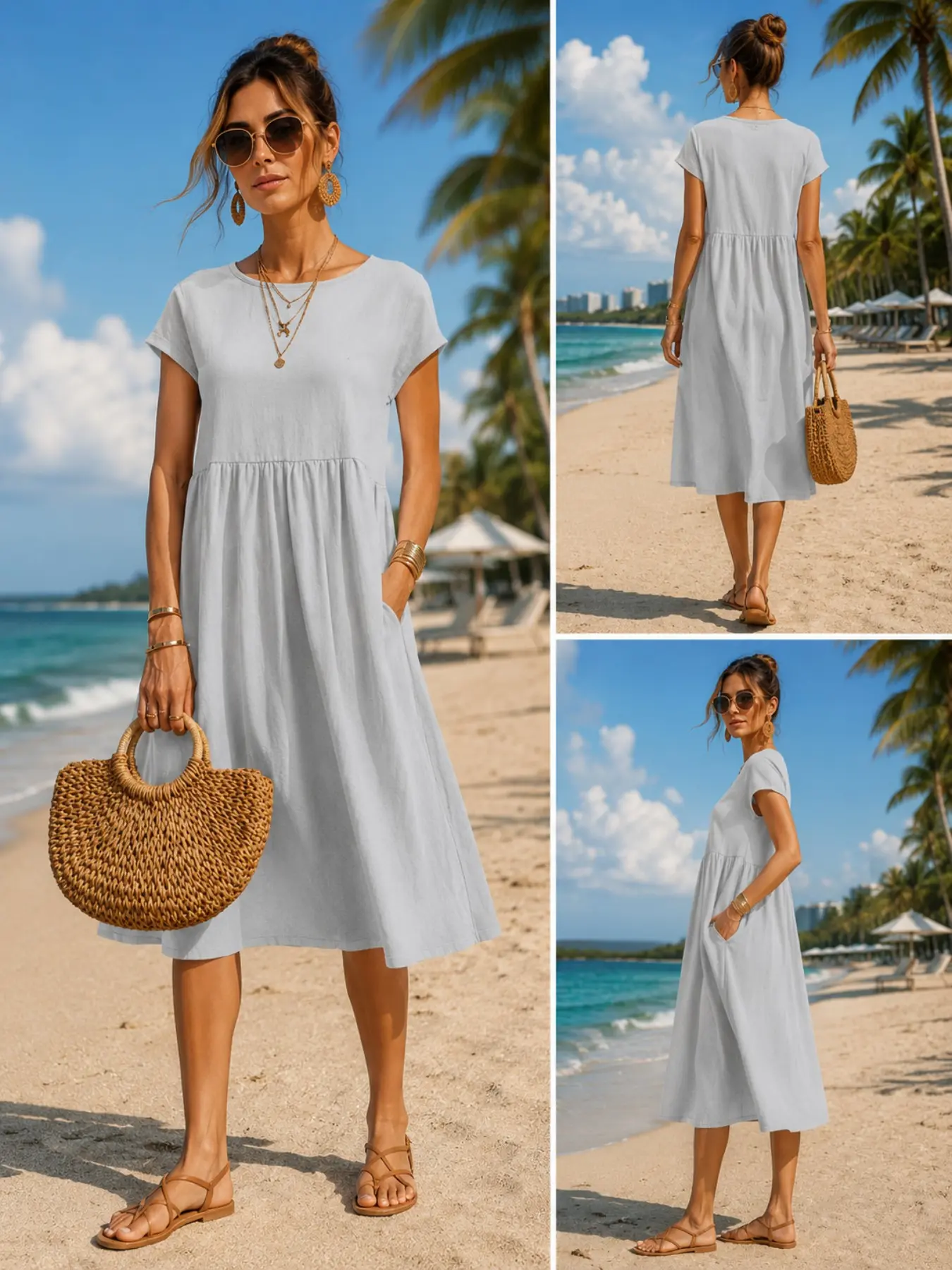 Women’s Casual Midi Dress with - огляд і ціна Midi Dress