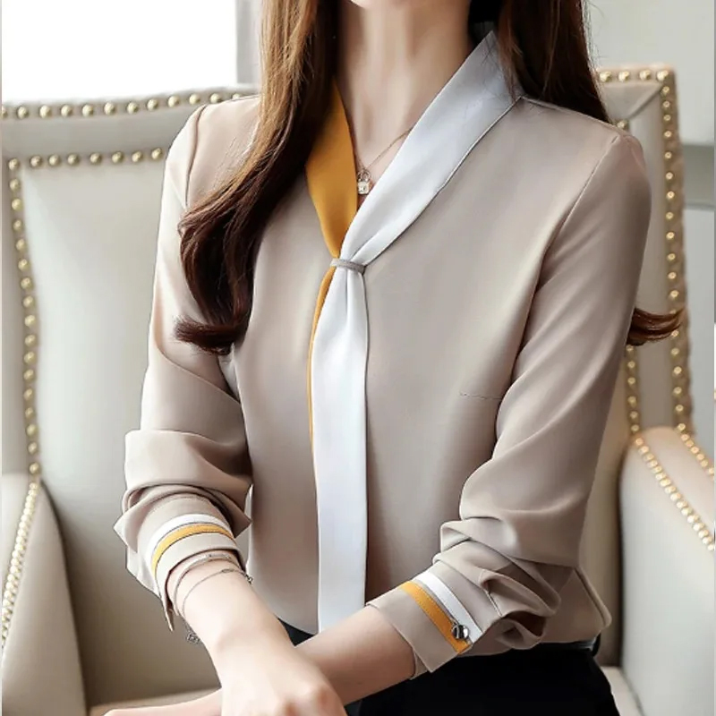 Autumn Office Shirt Vintage Lo - огляд і ціна Silk Blouse
