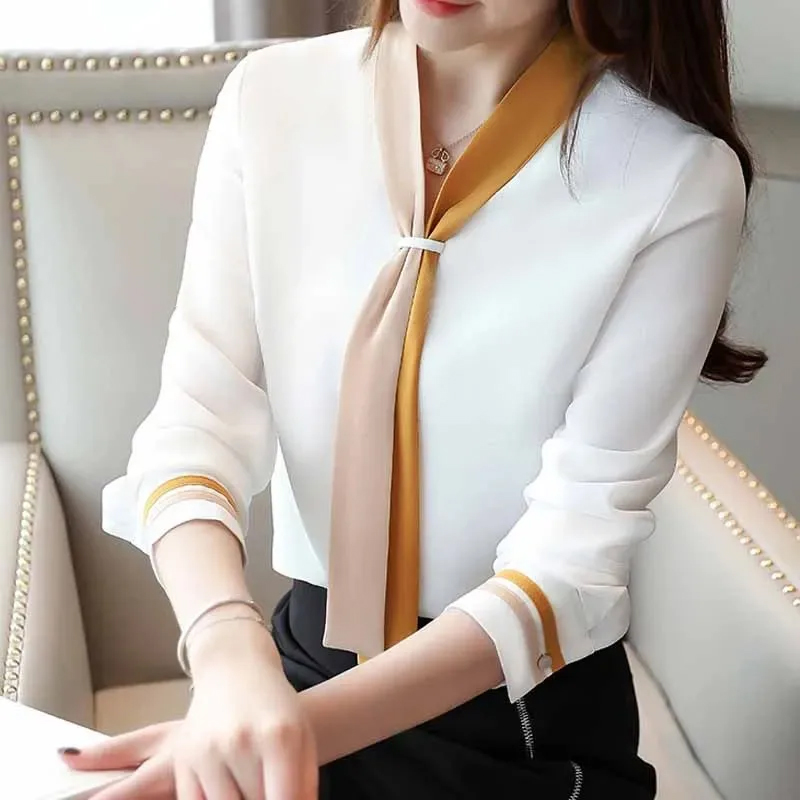 Autumn Office Shirt Vintage Lo - огляд і ціна Silk Blouse