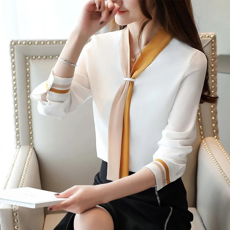 Autumn Office Shirt Vintage Lo - огляд і ціна Silk Blouse